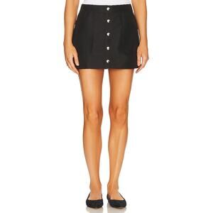 Amanda Uprichard 'Veda' Black Nylon Mini Skirt Size XS